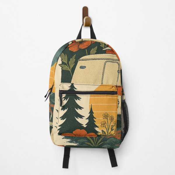 Item preview, Vintage Caravan Retro Sunset Mountain Camping designed and sold by Lyvion design.