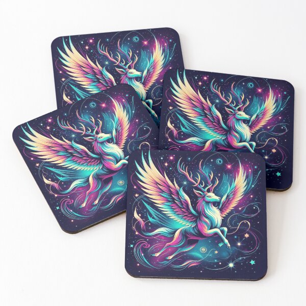 Item preview, Colorful mystic deer  designed and sold by Dogandesighn.