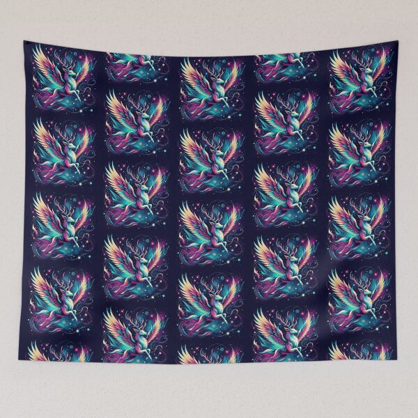 Item preview, Colorful mystic deer  designed and sold by Dogandesighn.