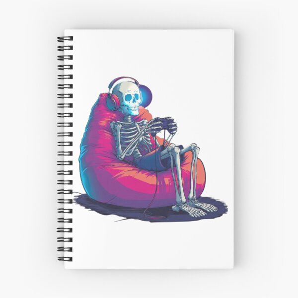 Item preview, Gamer Skeleton – Retro Gaming Vibes designed and sold by AlexLineArt.