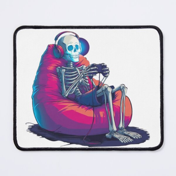 Item preview, Gamer Skeleton – Retro Gaming Vibes designed and sold by AlexLineArt.