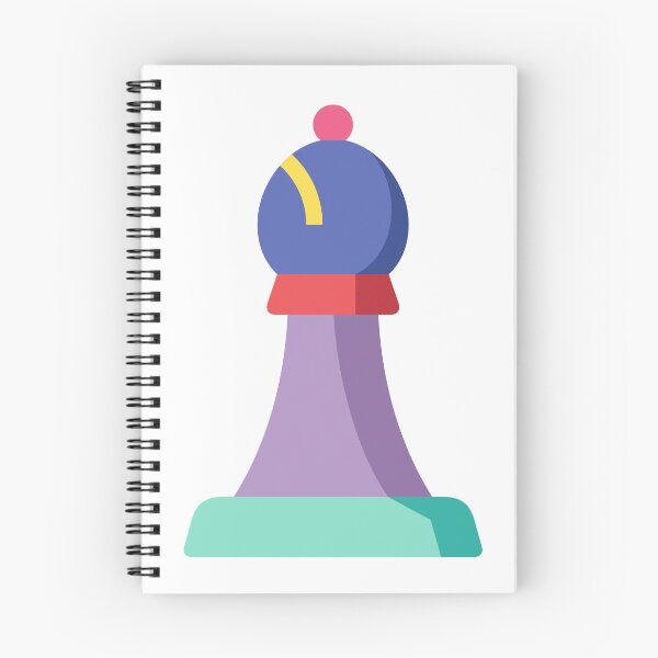 Item preview, Colorful Chess Bishop Artistic Piece Print designed and sold by missbobbit.