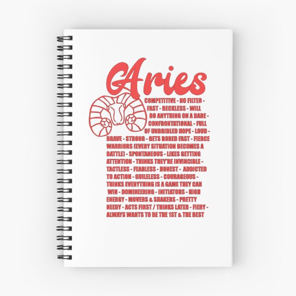 Item preview, Red Aries Ram Zodiac Facts designed and sold by teesbyjason.