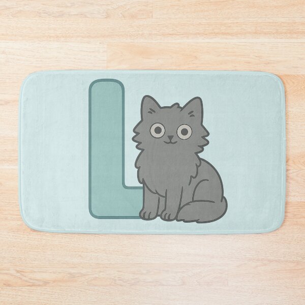 Item preview, Alphabet “L” – Cute Fluffy Cat Initial Sticker designed and sold by wwshd.