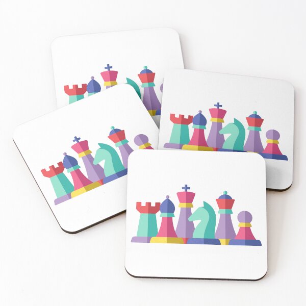 Item preview, Colourful Chess Pieces designed and sold by missbobbit.