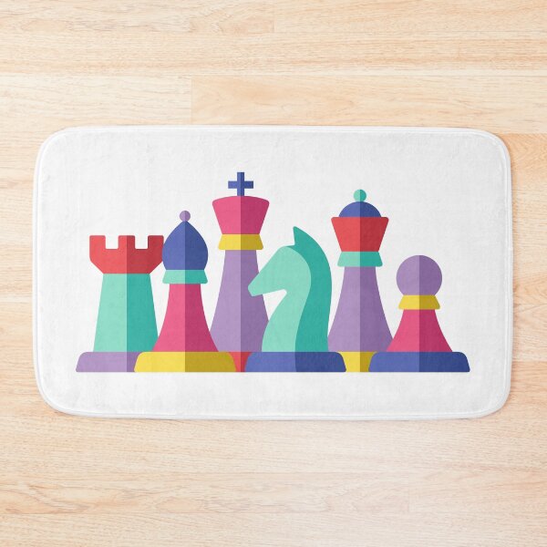 Item preview, Colourful Chess Pieces designed and sold by missbobbit.