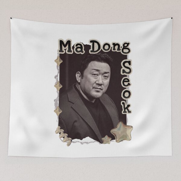 Item preview, Dong-seok Ma (Ma Dong-seok / Don Lee) Korean Actor Scrapbook Collage Cozy Y2K Vintage Design designed and sold by HELL0WBELLO.