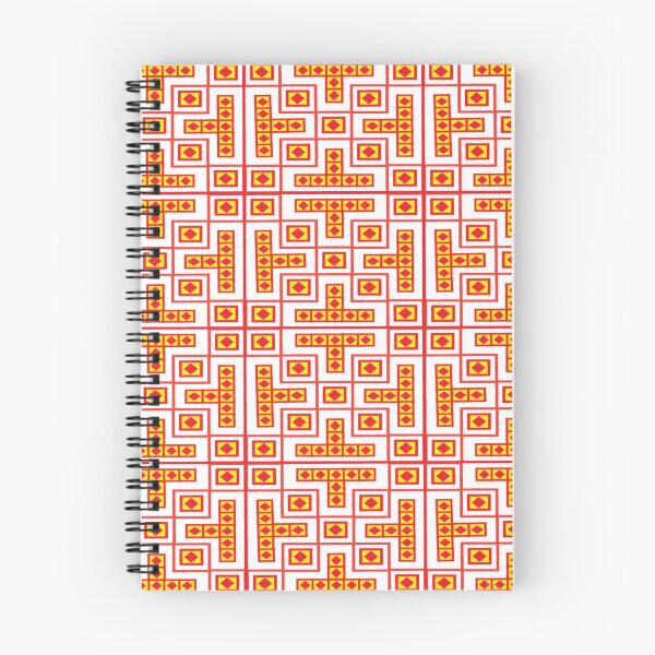 Item preview, Thai Geometric Textile Border Pattern with Floral Dots on Black designed and sold by dekdoi.