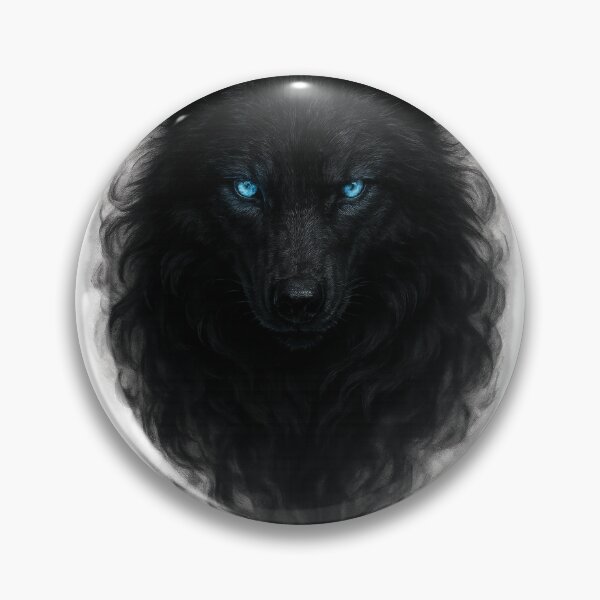 Item preview, Mystical Black Wolf T-Shirt – Glowing Blue Eyes Fantasy designed and sold by Ephironix.