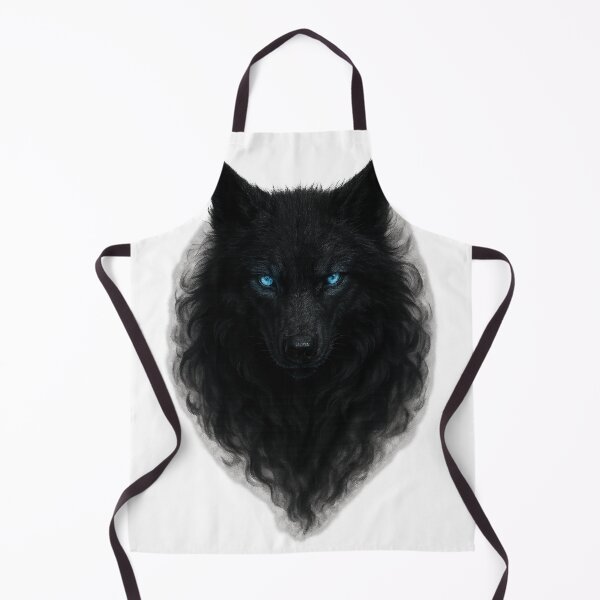 Item preview, Mystical Black Wolf T-Shirt – Glowing Blue Eyes Fantasy designed and sold by Ephironix.