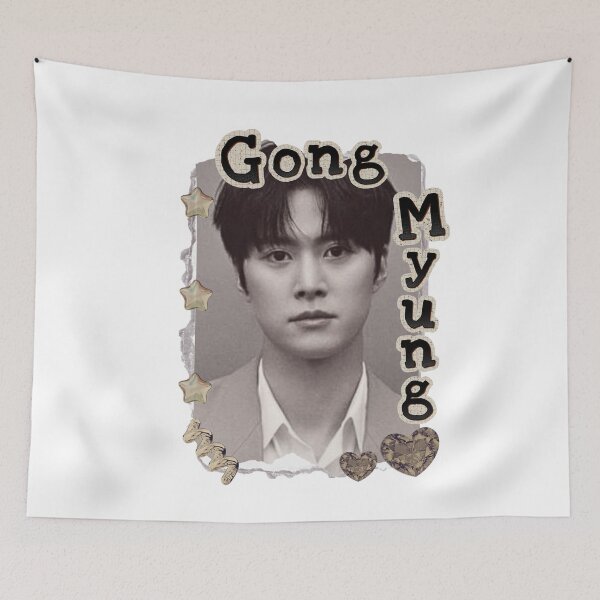 Item preview, Gong Myung (공명) Korean Actor Scrapbook Collage Cozy Y2K Vintage Design designed and sold by HELL0WBELLO.