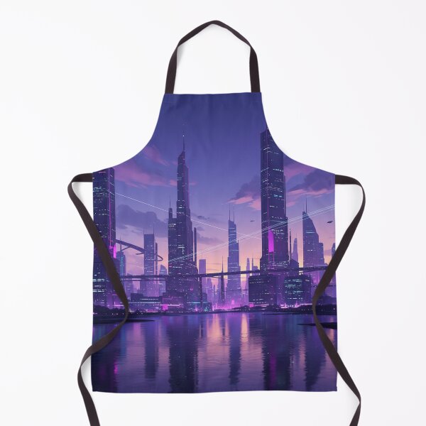 Item preview, Neon Futuristic Cityscape Dusk designed and sold by Simplybe1.