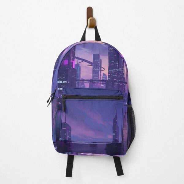 Item preview, Neon Futuristic Cityscape Dusk designed and sold by Simplybe1.