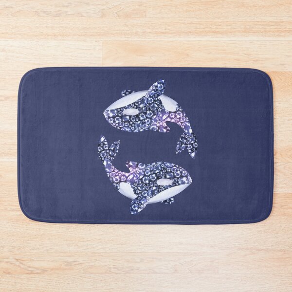 Item preview, Sparkling Jewel Orcas | Gemstone Killer Whales Art designed and sold by Gribanessa.