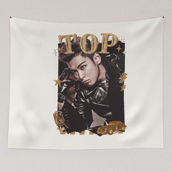 Item preview, TOP Choi Seung-hyun Korean Actor Scrapbook Collage Cozy Y2K Vintage Design designed and sold by HELL0WBELLO.