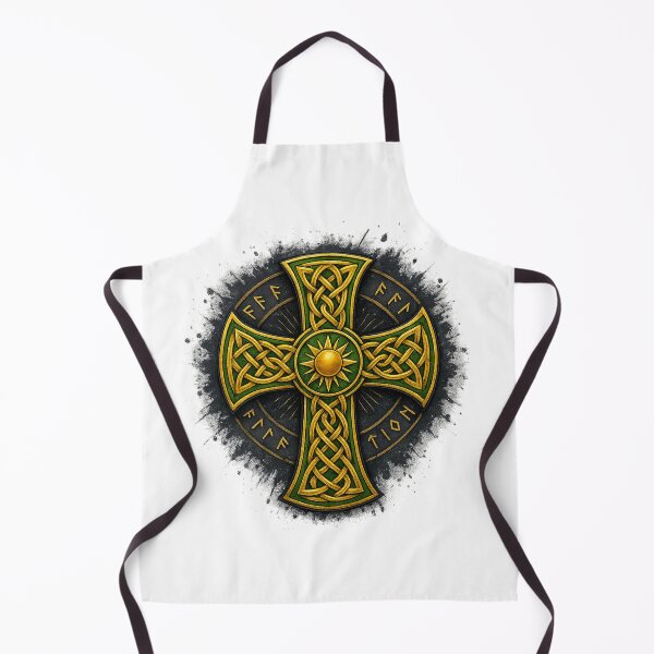 Item preview, Cruz celta con runas antiguas: diseño grunge místico designed and sold by CelticSoulShop.