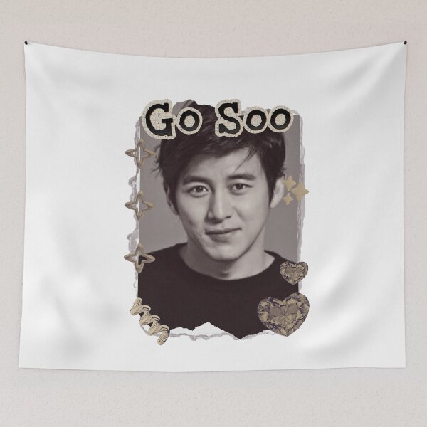 Item preview, Go Soo (고수) Korean Actor Scrapbook Collage Cozy Y2K Vintage Design designed and sold by HELL0WBELLO.