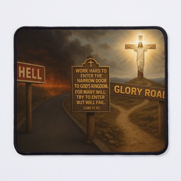 Item preview, Glory Road – Narrow Path to God’s Kingdom (Luke 13:24) designed and sold by GogoVibes.