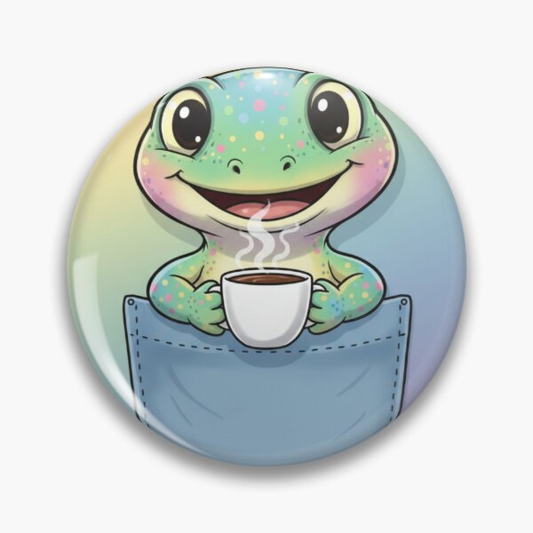 Item preview, Pocket Perk: Gecko Brew Crew designed and sold by ShadowScales Art.