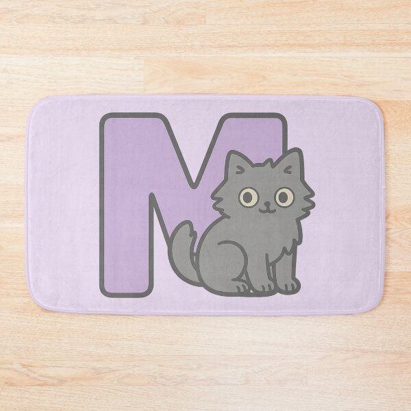 Item preview, Alphabet “M” – Cute Fluffy Cat Initial Sticker designed and sold by wwshd.