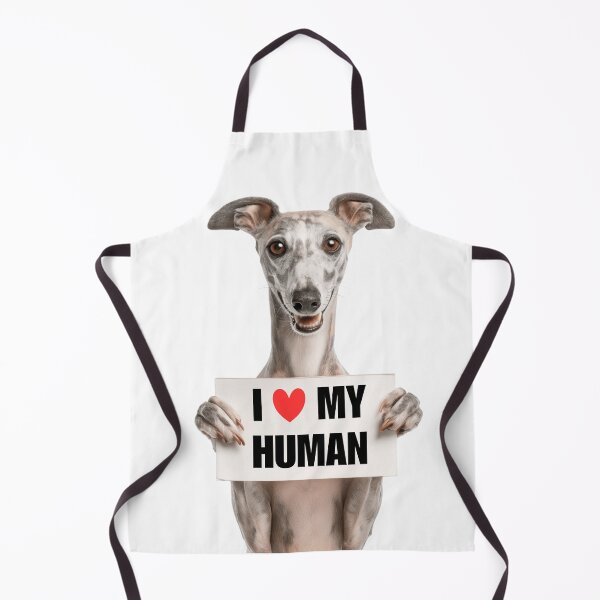 Item preview, Lindo perro Whippet con letrero Amo a mi humano designed and sold by LazyOwlStore.