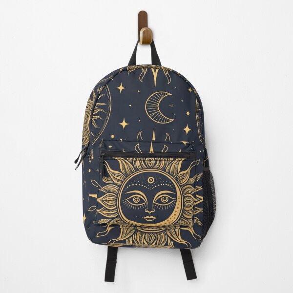 Item preview, Sun & moon with eyes & protection symbols. designed and sold by Lucky 777.