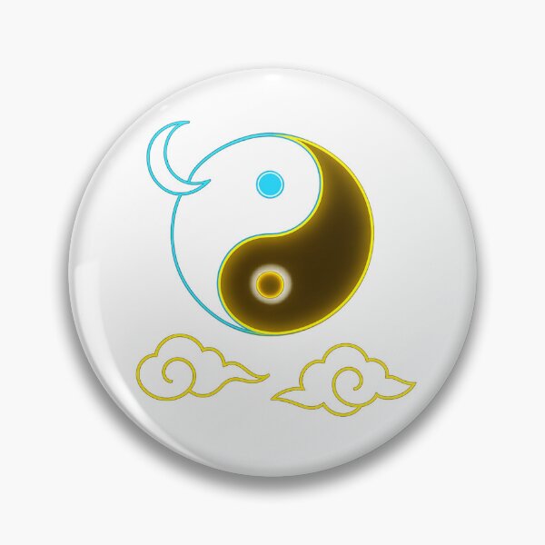 Item preview, "Lunar Balance: Yin-Yang in Neon Skies" designed and sold by © Zenscape Studio 2025.