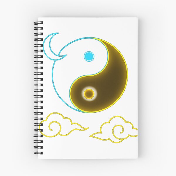 Item preview, "Lunar Balance: Yin-Yang in Neon Skies" designed and sold by © Zenscape Studio 2025.