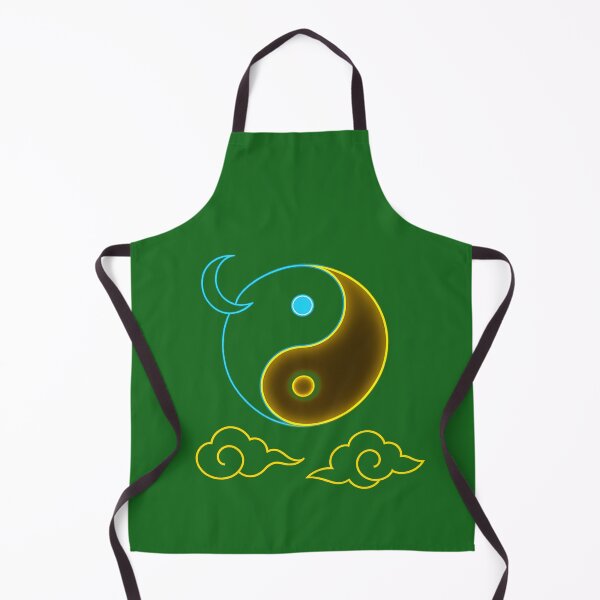 Item preview, "Lunar Balance: Yin-Yang in Neon Skies" designed and sold by © Zenscape Studio 2025.