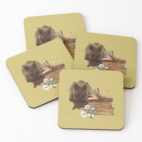 Item preview, Cat Books and Flowers designed and sold by alczar.