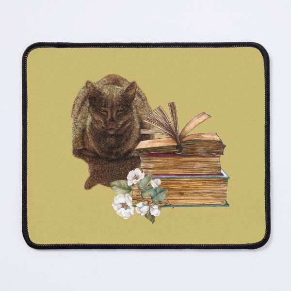Item preview, Cat Books and Flowers designed and sold by alczar.