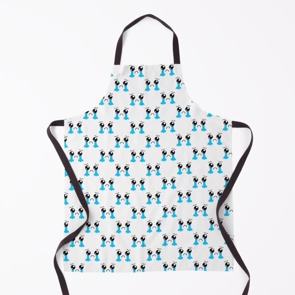 Item preview, Cute kawaii sad crying face with wavy eyebrows pattern designed and sold by BlushyPrint.