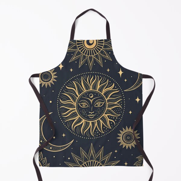 Item preview, Sun & moon with eyes & protection symbols. designed and sold by Lucky 777.