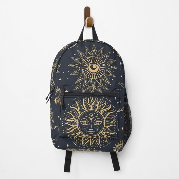 Item preview, Sun & moon with eyes & protection symbols. designed and sold by Lucky 777.