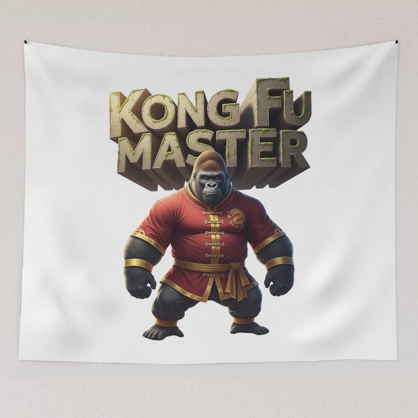 Item preview, Kong Fu Master Gorilla - Power & Wisdom  designed and sold by AleksKos.