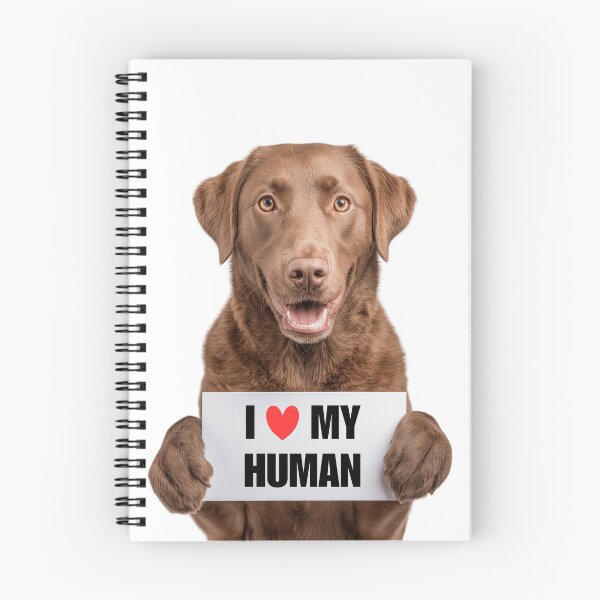 Item preview, Cute Chesapeake Bay Retriever dog with Signboard I love my Human  designed and sold by LazyOwlStore.