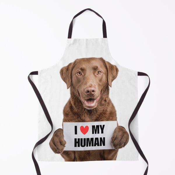 Item preview, Cute Chesapeake Bay Retriever dog with Signboard I love my Human designed and sold by LazyOwlStore.