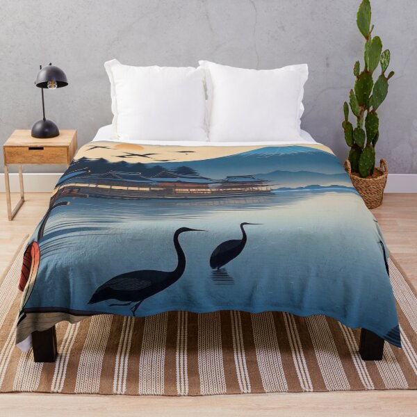Item preview, Lanterns at Twilight – Japanese Ukiyo-e Night Landscape designed and sold by Vandy Fullam.
