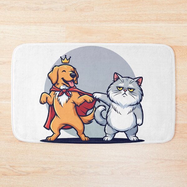 Item preview, The king dog  actor with upset cats that getting bored from him it's funny  designed and sold by jotcar.