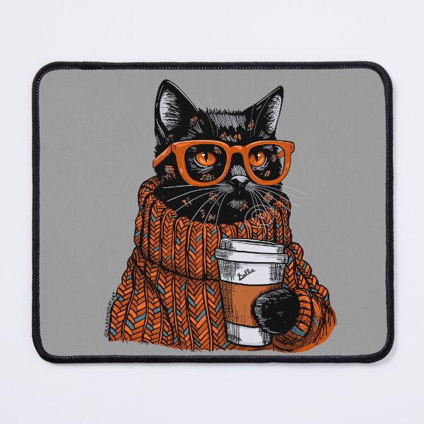 Item preview, Bella's Autumn Sweater and Coffee designed and sold by KilkennyCat Art.