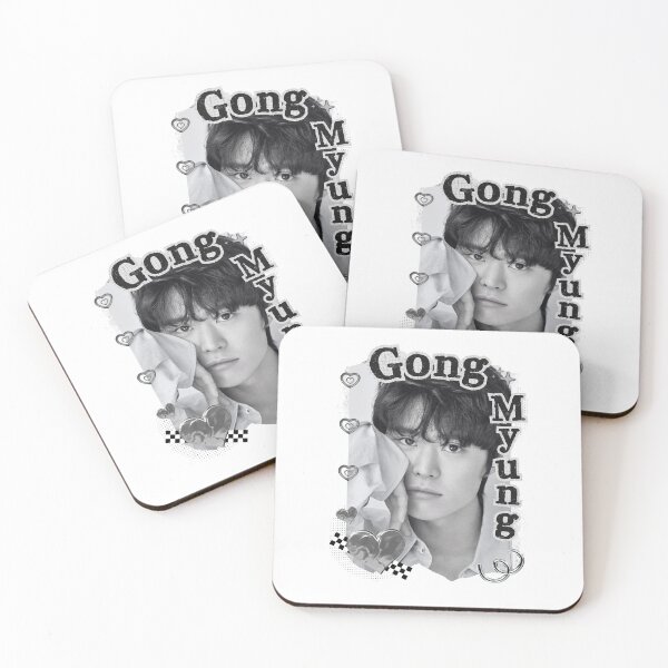 Item preview, Gong Myung (공명) Korean Actor Black and White Collage Digital Art Portrait designed and sold by AJUNICE STUDIO.