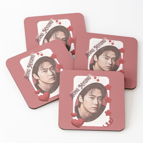 Item preview, Gong Myung (공명) Korean Actor Card Red Aesthetic Collage Design designed and sold by AJUNICE STUDIO.