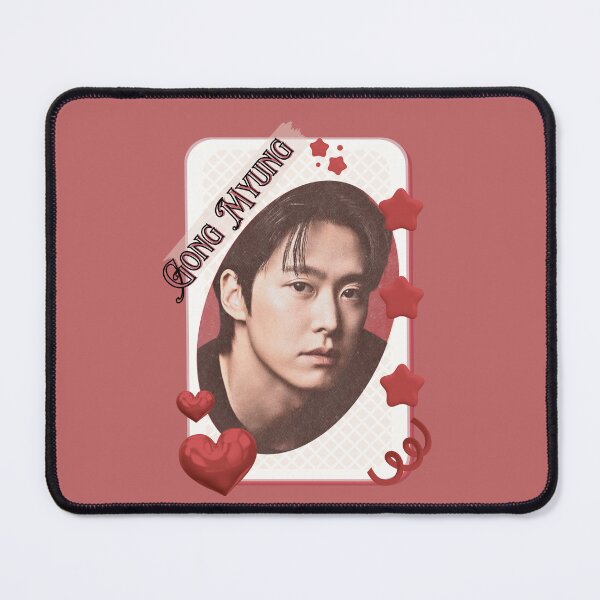 Item preview, Gong Myung (공명) Korean Actor Card Red Aesthetic Collage Design designed and sold by AJUNICE STUDIO.