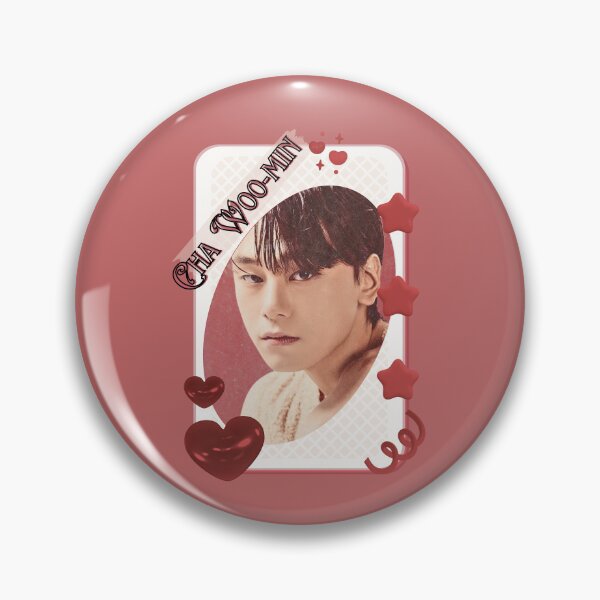 Item preview, Cha Woo-min (김민우) Korean Actor Card Red Aesthetic Collage Design designed and sold by AJUNICE STUDIO.