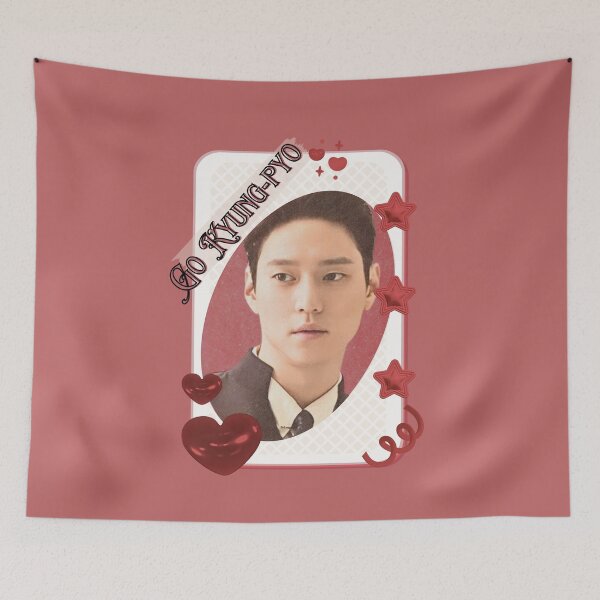 Item preview, Go Kyung-pyo (고경표) Korean Actor Card Red Aesthetic Collage Design designed and sold by AJUNICE STUDIO.