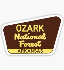 Ozark National Forest Arkansas Park Sign Sticker