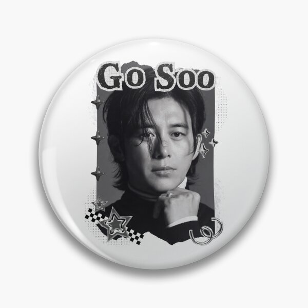 Item preview, Go Soo (고수) Korean Actor Black and White Collage Digital Art Portrait designed and sold by AJUNICE STUDIO.