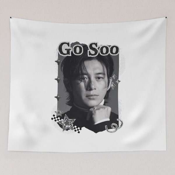Item preview, Go Soo (고수) Korean Actor Black and White Collage Digital Art Portrait designed and sold by AJUNICE STUDIO.