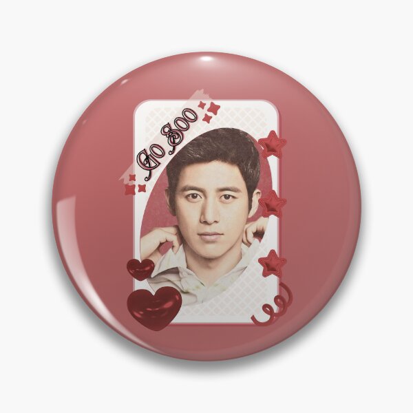 Item preview, Go Soo (고수) Korean Actor Card Red Aesthetic Collage Design designed and sold by AJUNICE STUDIO.