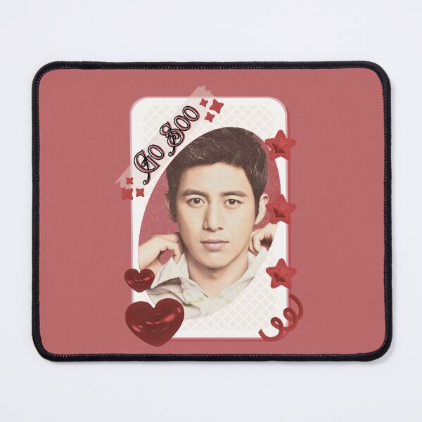 Item preview, Go Soo (고수) Korean Actor Card Red Aesthetic Collage Design designed and sold by AJUNICE STUDIO.